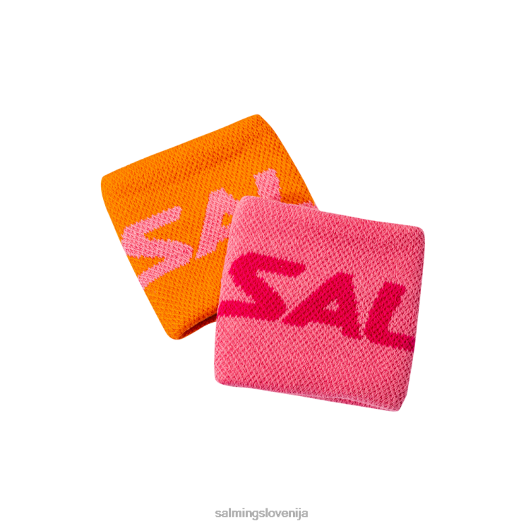 Salming moški zapestnica kratka FT8Z39 dodatki oranžna/roza
